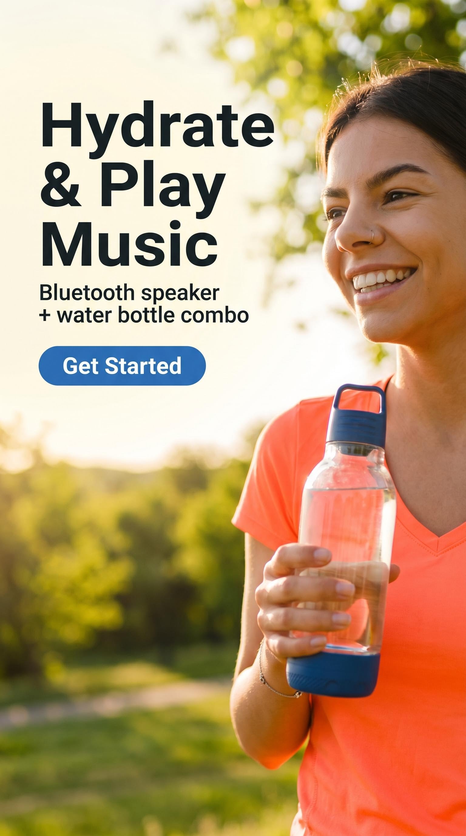 Pursonic 2-in-1 Water Bottle with Built-In Wireless Speaker